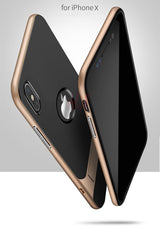 Flip Kickstand Shock Proof Back Cover For iPhone X by H&A