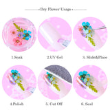 3D Dried Flower Theme | Nail Art Decals